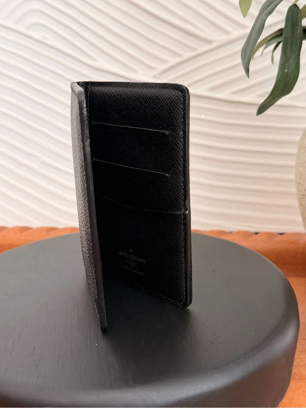 Louis Vuitton Black Checkered Card Holder